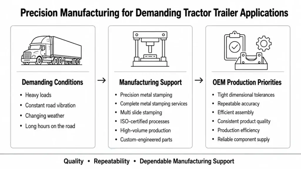 precision manufacturing for demanding tractor trailer applications
